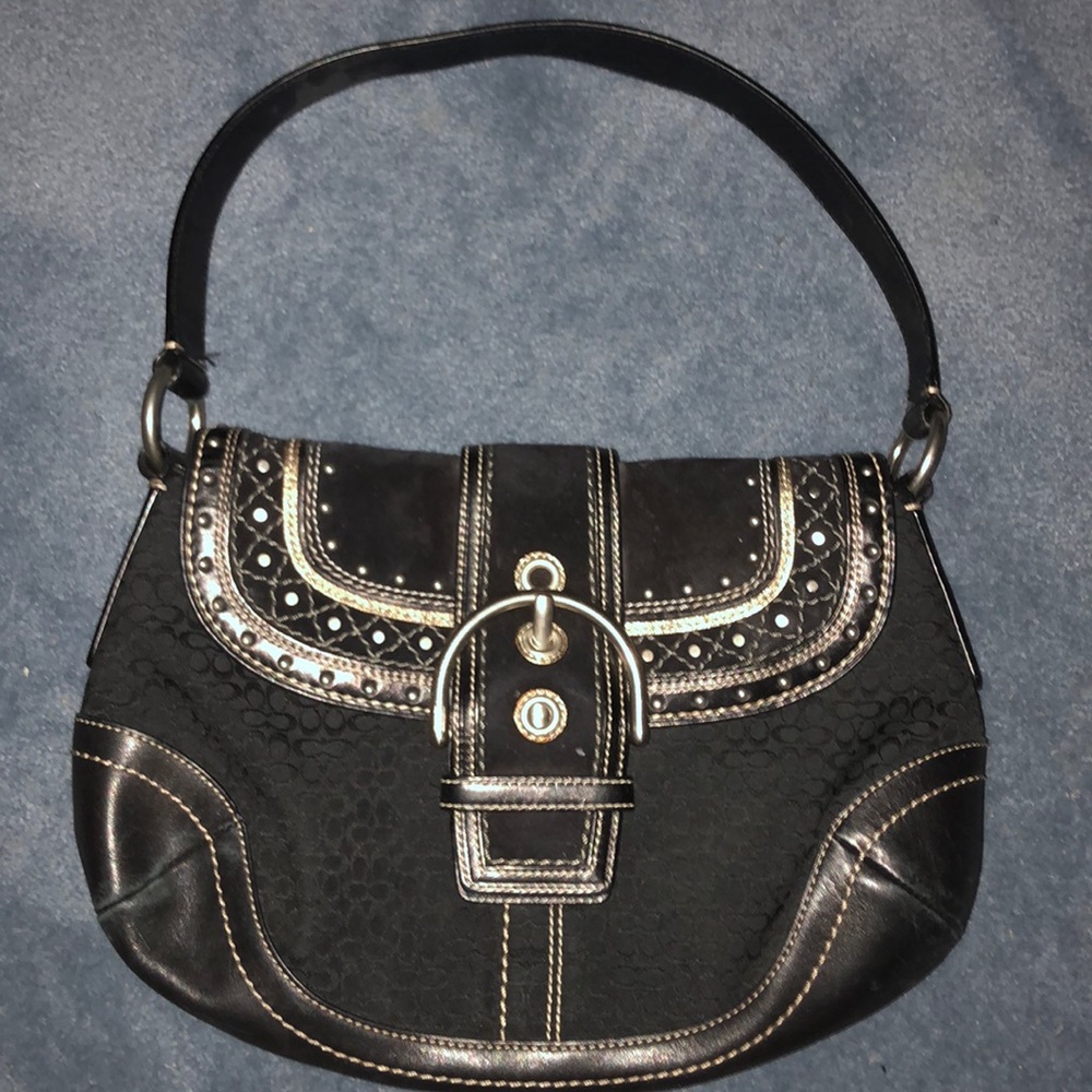 Coach Signature Canvas Hobo Bag